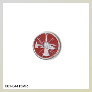 [QS4413] Vertical Horn Scramble Medium (11/16) Emblem Red Enamel