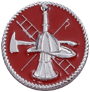 [QS4413] Vertical Horn Scramble Medium (11/16) Emblem Red Enamel